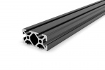 Aluminum profile 20x40 groove 5 I-type black